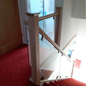 Photo 114 - Oak and Glass Staircase (Top)